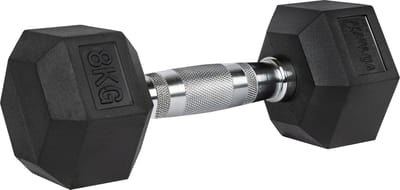 VirtuFit Hexa Dumbbell Pro - 8 kg - Hexagon Dumbbell - Krachttraining - Per Stuk