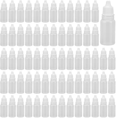 Dailygoody - Plastic druppelflesjes - Oogdruppels - 250 stuks - 10 ml - Knijpbare flessen - Etherische oliën - Geschikt voor volwassenen - Wit