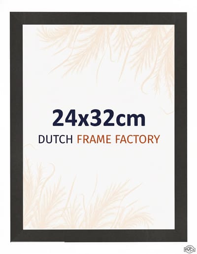 Fotolijst 24x32 cm - MDF - Zwart Mat - Benno