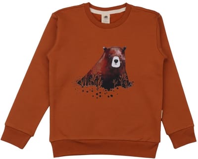 Walkiddy® Kinder Sweatshirt – Jongens & Meisjes – Brown serie – Maat 110 – GOTS-gecertificeerd Biologisch Katoen | Comfort & Duurzaamheid voor Kinderen