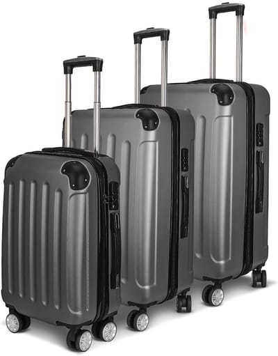 Voordelige Koffer Set 3-delig (20/24/28 inch) – Softcase ABS, TSA Cijferslot, 4 Dubbele Wielen, Lichtgewicht & Stil