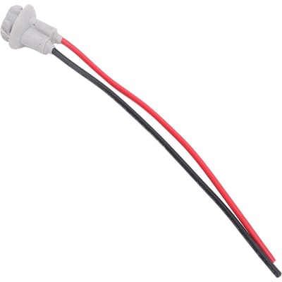10PCS Douilles d'ampoules LED T10 Fiche Faisceau de câblage Caoutchouc d'étanchéité Cuivre Adaptateur de câblage d'ampoules LED T10 pour Voitures Camions white