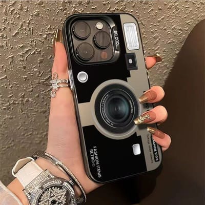 Retro Camera Grafische Telefoonhoesje Voor Samsung Galaxy Note 20 S20 S21 S22 S23 S24 S25 Ultra Mat TPU Beschermende Modehoes Galaxy S25 Ultra