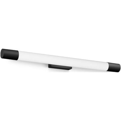 Philips Rover Spiegelverlichting - Spatwaterdicht IP44 - 10W - Warmwit licht - Badkamerlamp - Cilindervormig - Zwart