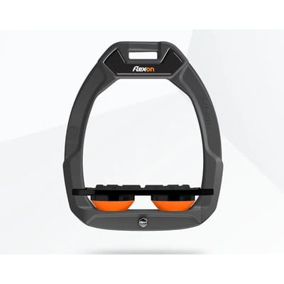 Veiligheidsstijgbeugels Plat Grip Antraciet/Zwart/Oranje Flex-On Safe-On