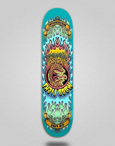 Skateboard Deck - Houten Plank - Straat Kunst - Ontworpen voor Tricks - 8.5 Inch - Teal