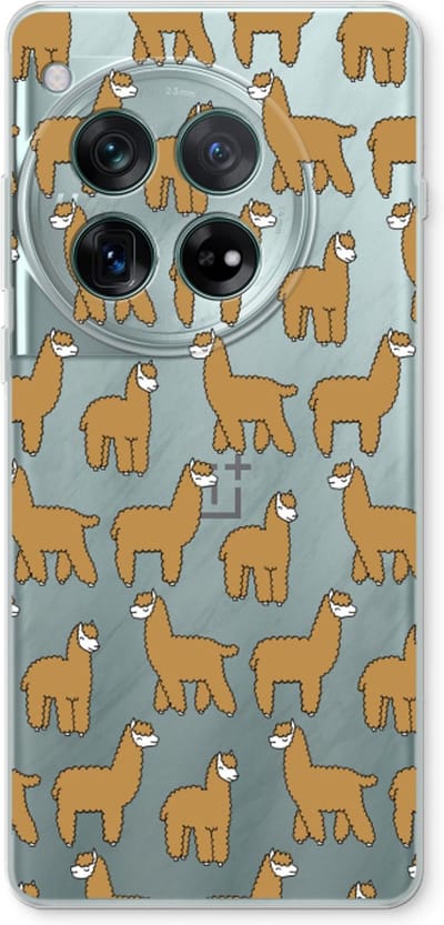 Case Company® - Hoesje geschikt voor OnePlus 12r hoesje - Alpacas - Soft Cover Telefoonhoesje - Bescherming aan alle Kanten en Schermrand
