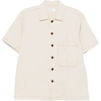 Universal Works beige man shirt