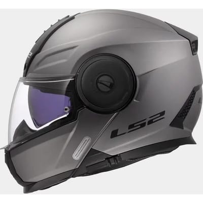 LS2 FF902 Scope II Solid Mat Titanium 06 Systeemhelm - Helm