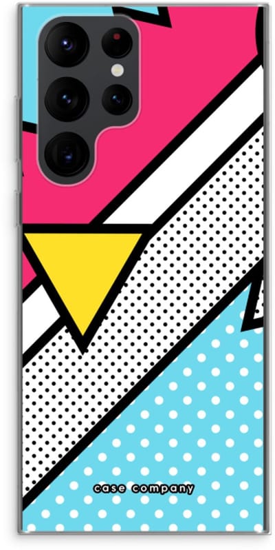 Hoesje geschikt voor Samsung Galaxy S22 Ultra hoesje - Pop Art #3 - Soft Cover Telefoonhoesje - Bescherming aan alle Kanten en Schermrand