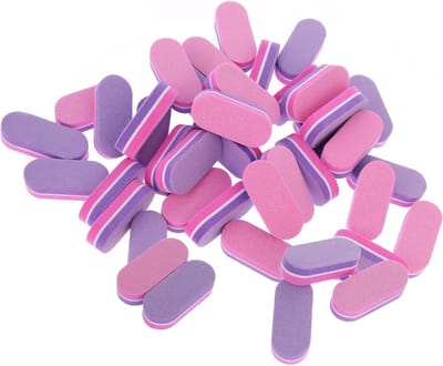 Mini Vijl Set voor Nagels - 50 Stuks Dubbelzijdige Buffers en Schuurblokken voor Manicure, Perfect voor Acryl- en Gel Nagels, Essentiële Nagelverzorging Tools
