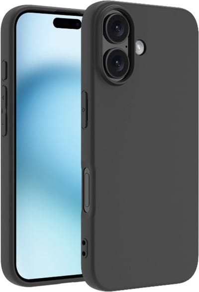 Lunso Geschikt voor iPhone 16 hoesje - Ultra dunne Backcover - Zwart