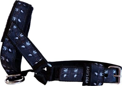 Hoofdhalster hond - Anti trek - Zwart - Maat S - Jack - Gevoerd zwart - Antitrek hoofdhalster hond - Halster hond - Anti trek hond - Training band