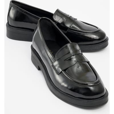 Bree Platform Penny Leren Loafer Dames