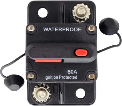60A Handmatig Herstel Stroomonderbreker voor Auto, Boot en 12V-42V DC Systemen - Overbelastingsbeveiliging