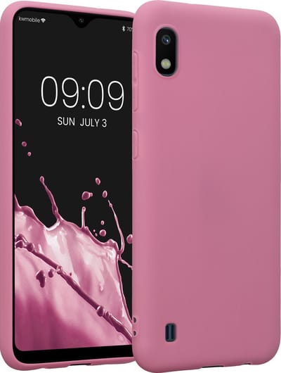 kwmobile telefoonhoesje geschikt voor Samsung Galaxy A10 - Hoesje voor smartphone - Back cover in donkerroze