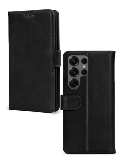 Mobilize Telefoonhoesje geschikt voor Samsung Galaxy S26 Ultra Hoesje | Mobilize Premium Gelly Bookcase Portemonnee | Pasjeshouder voor 3 Pasjes | Telefoonhoesje voor Pinpas / OV Kaart / Rijbewijs - Zwart