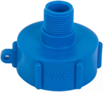 Bradas IBC Adapter – Dop – Vrouwelijk S60x6 Binnendraad × 19 mm (¾") Buitendraad