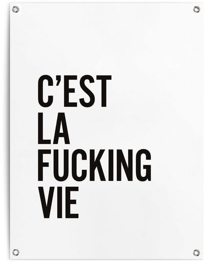 Tuinposter Het leven - 80 x 60 - Canvas - REINDERS
