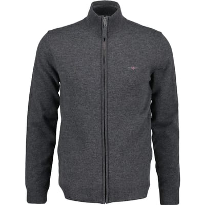 Gant 87314 Trui Met Volledige Rits Grijs L Man