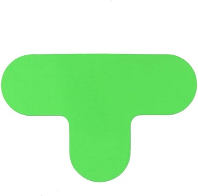 T-stuk - Groen 290 x 190 mm Anti-slip-vloersticker