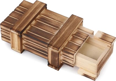 Houten geheim vak kluis - Creatieve geldgeschenkdoos voor bruiloften en verjaardagen
