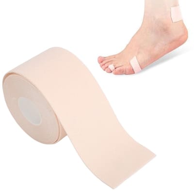 Dailygoods- Schuimtape Slijtvast - Blisterpreventietape - Hielbeschermertape - Ademend - Aanpasbare Pasvorm - 4,5M - Blistertape