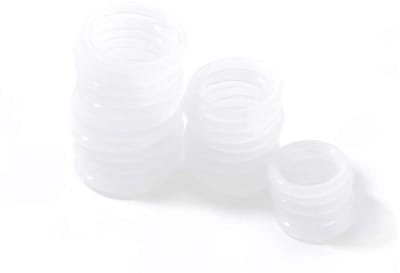 Witte Silicone O-Ringen voor Afdichting, Rubber O-Ringen voor Mengkraan, 10 Stuks, 35x4mm, Waterdicht en Duurzaam