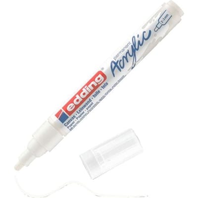 edding 5100 Acrylic "Acrylmarker - Medium" - Verkeerswit
