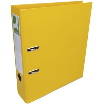 Q-CONNECT ordner, voor ft A4, volledig uit PP, rug van 8 cm, geel