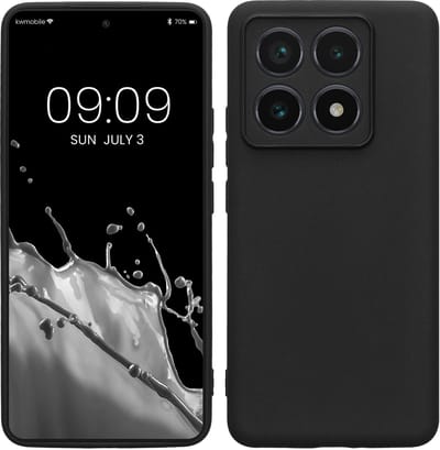 kwmobile telefoonhoesje geschikt voor Xiaomi 14T Pro - Hoesje voor smartphone - Precisie camera uitsnede - In mat zwart