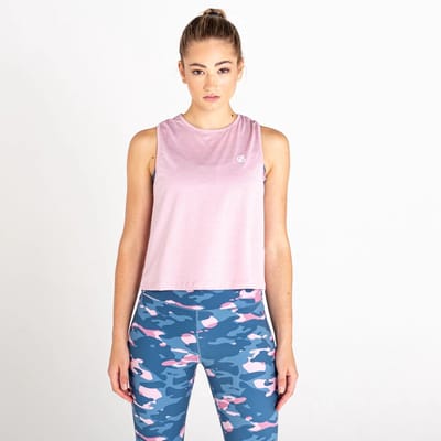 Dare2b Dames Meditate Crop Top Powder Pink Maat 42