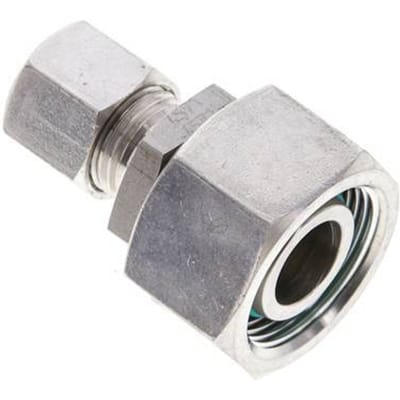 10L & 18L RVS Rechte Snijringkoppeling Draaidoorvoer 315bar FKM O-ring en Afdichtconus ISO 8434-1