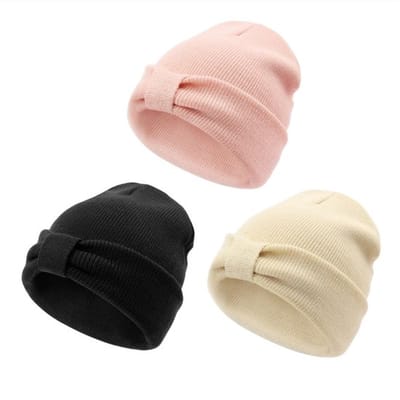 Dailygoods- Peutermuts Zachte Gebreide Wintermuts - Unisex Muts - Warme Muts voor Jongens/Meisjes - Geschikt voor 0-36 Maanden - Hoogwaardig Acryl Materiaal - Babymuts