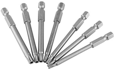 7-delige Torx Schroevendraaierset 75mm voor Veilige Bevestiging