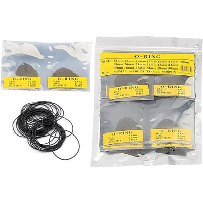 Kit de réparation de boîtier de montre, 950 pièces, bagues étanches pour couvercle inférieur de boîtier de montre(0.5mm ) yellow