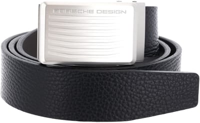 PORSCHE DESIGN Leren riem Roadster Business Belt Buckle 3,5 W85 Black zwart