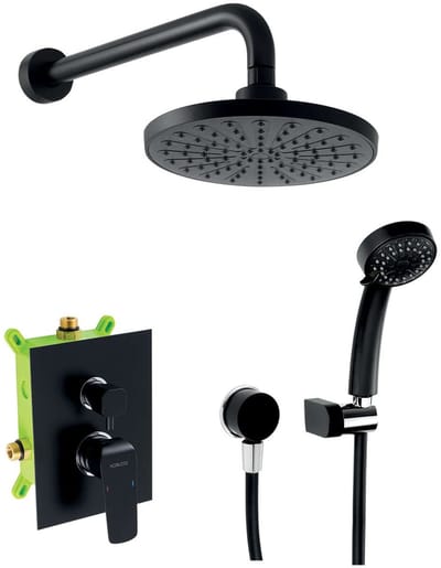 Novaservis Nobless Tina - Inbouw doucheset, zwart SADA38051R,5