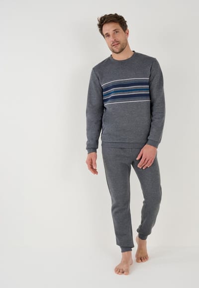 Damart - Pyjama fleece Thermolactyl - Heren - Grijs - S