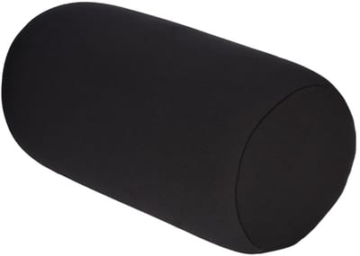 lyrlody lyrlody Rol Cervicale Ondersteuning, Mini Ronde Hals Rol, Zacht Microbead Reiskussen voor Wervelkolom en Nek Ondersteuning Zachte Vuller 30 × 14 CM (zwart)