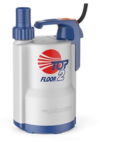 Pedrollo Top 2-Floor vlakzuiger - 9600 l/u - zuigt tot +/- 2mm vanaf de vloer - wateroverlast