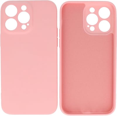 Fashion Backcover Telefoonhoesje - Color Hoesje - Geschikt voor iPhone 14 Pro Max - Roze