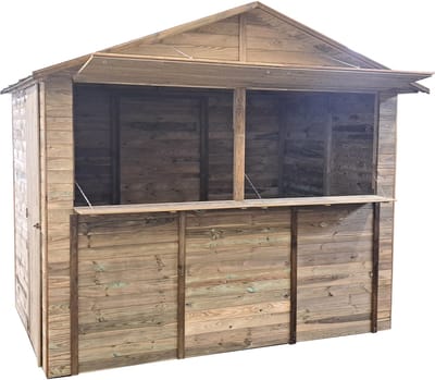 Solid Superia Market House S8723-1 Tuinhuis - Vuren - Geïmpregneerd - 257,4x179,4cm