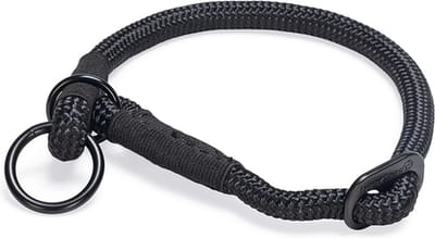 Beeztees Premium Parinca - Hondenhalsband - Rond - Nylon - Zwart - 40x1