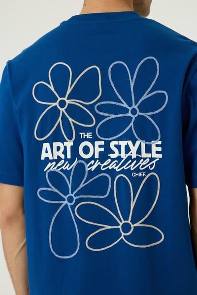 Chief t-shirt blauw
