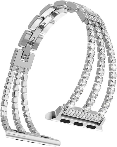 Horlogebandje voor Apple Watch 7 - Vervangingsband 41 mm dames - Geschikt voor iWatch Serie 7, SE, Serie 6/5/4/3/2/1 - 38mm 40mm - Casual stijl