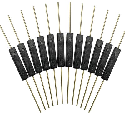 Premium GPS Plastic Reed Switch Set - 12 Stuks, 2.5mm/14mm Contact, Magnetische Inductie, Normaal Open, Voor Elektronische Toepassingen en Sensoren