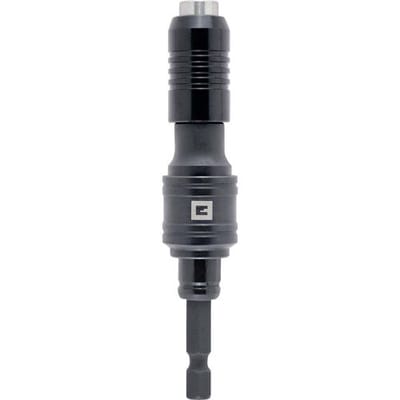 Einhell Triple Fix 1/4" bithouder (draaibare kogelkop, permanente magneet aluminium huls, chroom-molybdeenstaal, snelwissel, vergrendelbaar, voor accuschroevendraaiers)