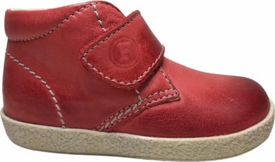 Falcotto velcro effen lederen sneakers 246 rood mt 21
