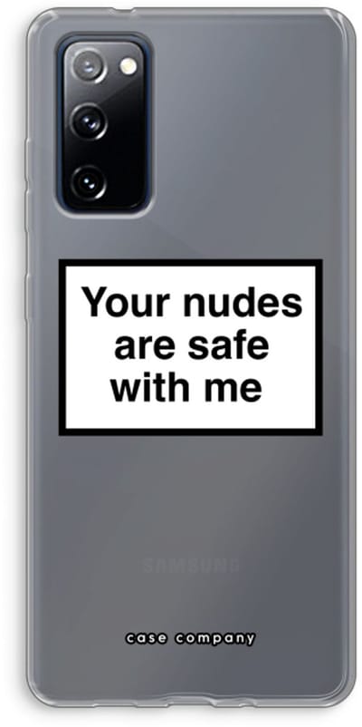 Hoesje geschikt voor Samsung Galaxy S20 FE / S20 FE 5G hoesje - Safe with me - Soft Cover Telefoonhoesje - Bescherming aan alle Kanten en Schermrand